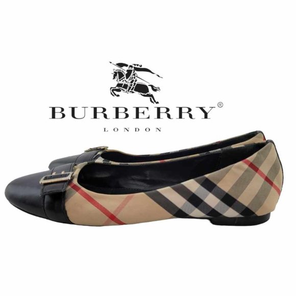 Burberry Shoes - AUTHENTIC BURBERRY Avon Check Ballerina Flat Women's Sz 36 (US 6)